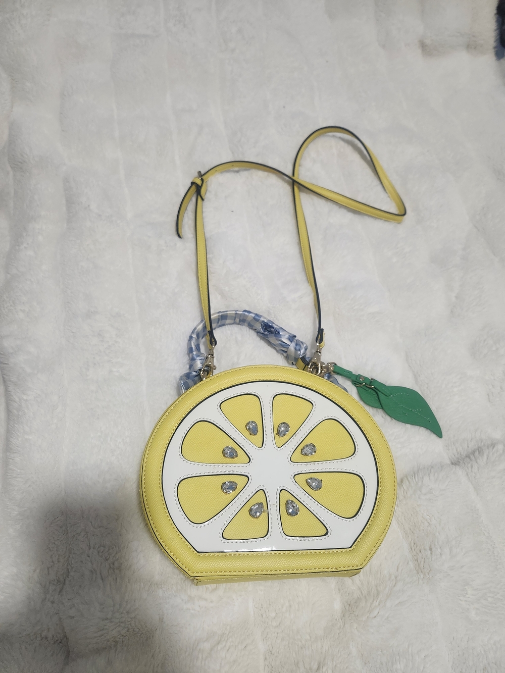 Yellow Lemon Slice Crossbody Bag - Women